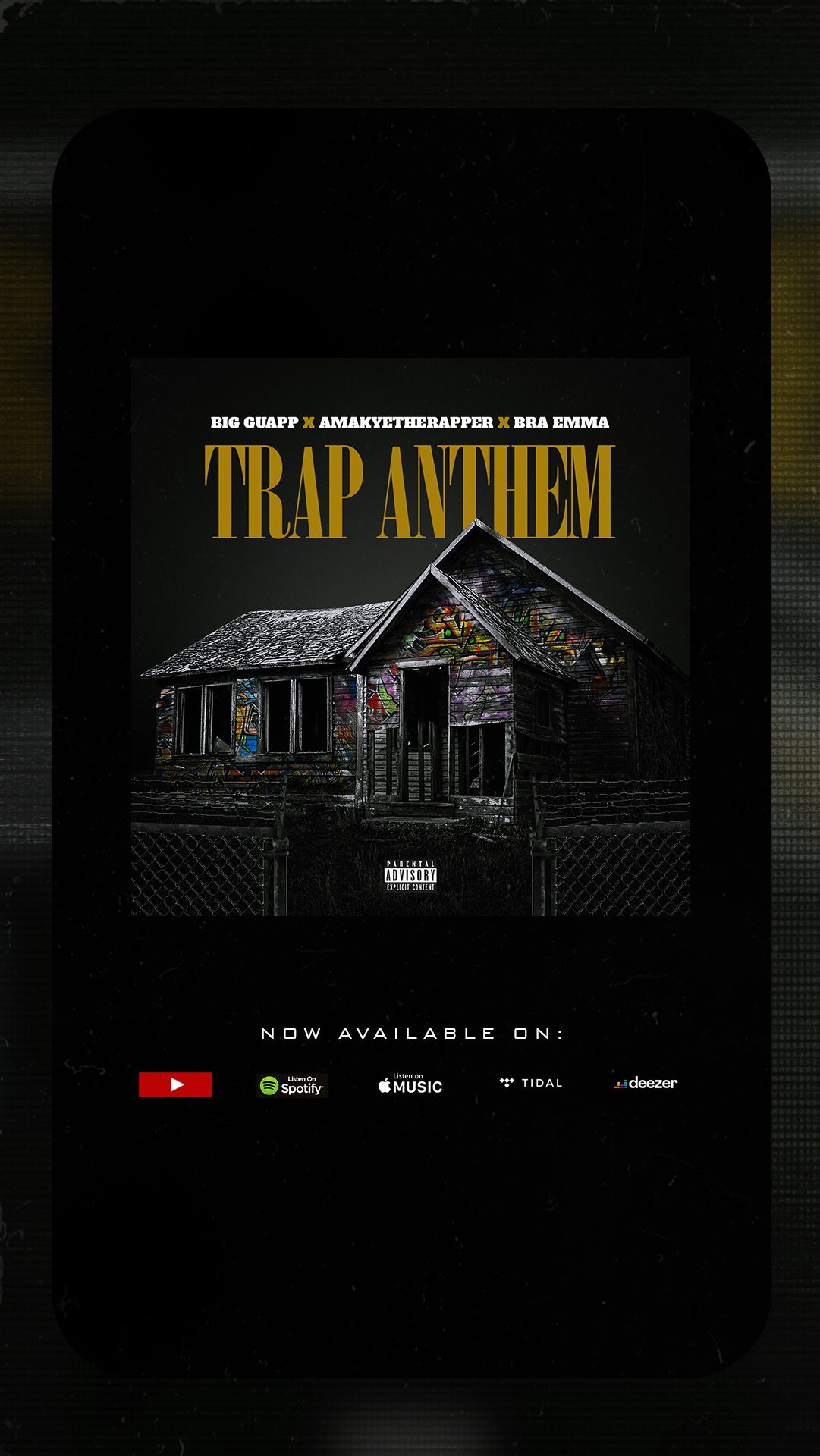 Big Guapp Teams Up With Amakye The Rapper And Bra Emma On ‘Trap Anthem’ – Watch Visuals