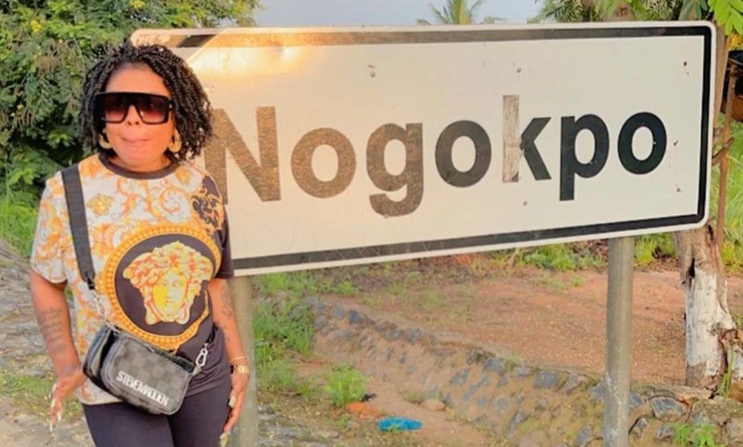 ‘I Mean Business’ – Afia Schwarzenegger Announces As She Goes To Nogokpo (+Photos)