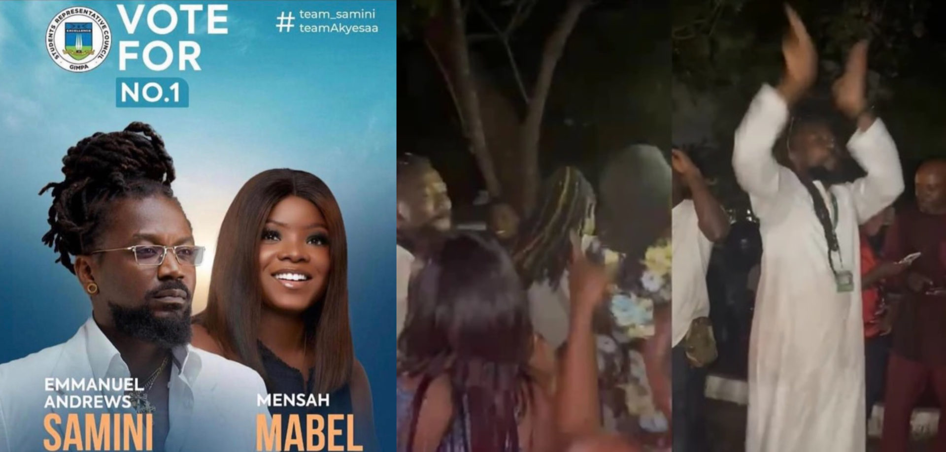 Samini Jubilates With GIMPA Students Following SRC Elections Win – Beautiful Video Surfaces Online