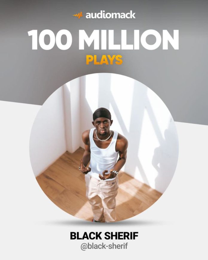 Black-Sherif-100-million-streams-on-audiomack