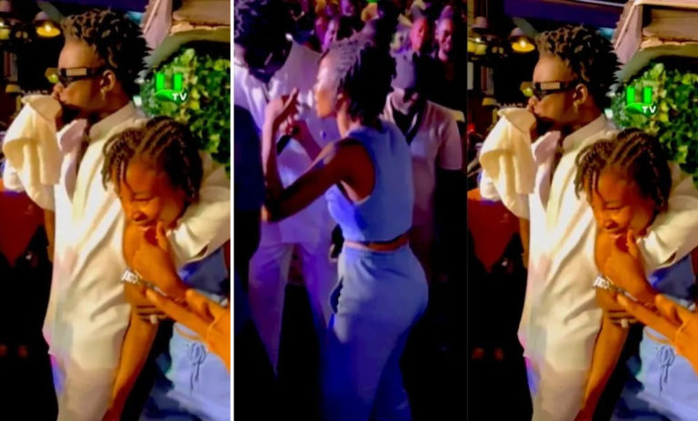 Kuami Eugene Gets Netizens Talking As He Brings His House Help, Mary Onstage To Perform – Watch Video
