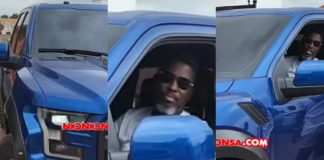 A Plus pulls up at McBrown’s birthday in brand new Ford Raptor, brags it is just his 4th car for the year (Video) A Plus new car