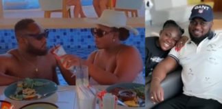 Tracey Boakye Shows Of Bik!ni Body As She Goes Swimming With Her Husband On Their Honeymoon – Watch Video
