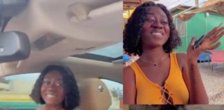 Hajia Bintu Acquires A Jaguar Car Worth Over $40,000; Friend Celebrates Her In New Video