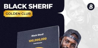 Black Sherif Receives Golden Club Plaque For 100M+ Streams On Boomplay