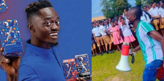 Lilwin Mobbed As He Storms Senior High Schools In Kumasi To Begin His DPS Free Pens Tour