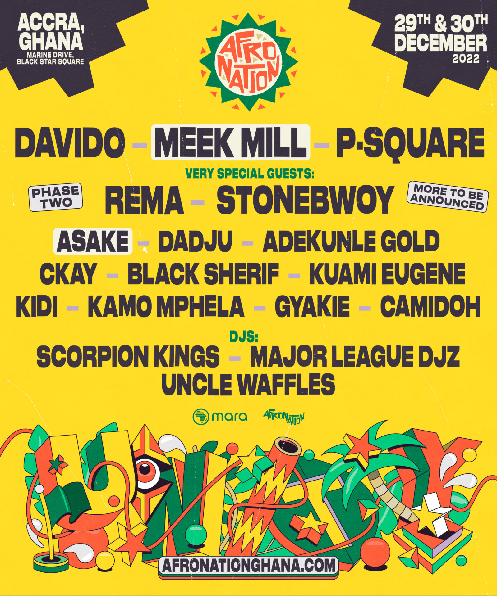 Afro Nation Ghana Reveals More Names For 2022