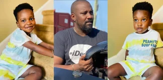 Video Of John Dumelo’s Three-Year-Old Son Choosing Farming Over Schooling Gets Netizens Talking