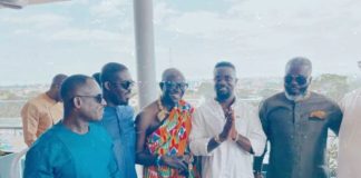 Sarkodie Spotted Chilling With Dr. Ofori Sarpong, Sammy Kuffour, And Other Big Men Of The East Legon Executive Fitness Club – Video