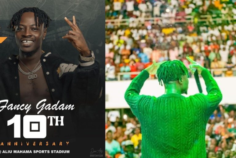 Fancy Gadam Sets Record Again As He Gets Thousands Of People At His Tenth Anniversary Concert (+Video)