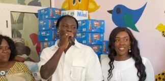 VIDEO: Stonebwoy And His Wife Donate To Kids Admitted At The Korle Bu Teaching Hospital