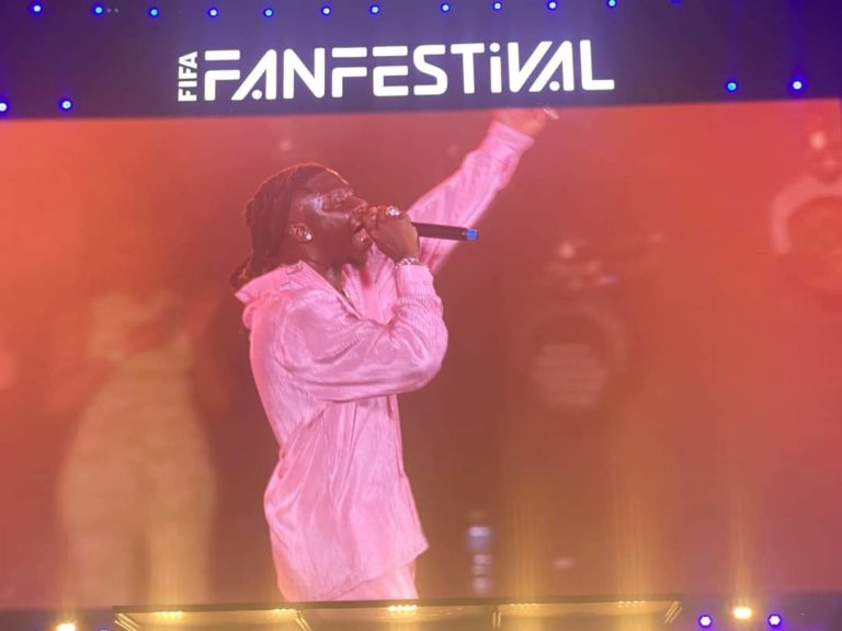 Stonebwoy Blows The Minds Of Music Lovers As He Mounts FIFA Fan Fest Stage In Qatar – Watch Videos