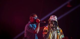 VIDEO: Sarkodie Surprises Stonebwoy At Bhim Concert 2022 As He Joins Him On Stage To Perform