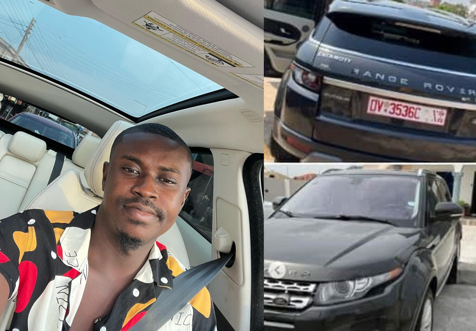 Ghanaian Vlogger, Entamoty Buys Brand New Range Rover Worth over