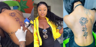 Repent and give your life to Christ – Reactions as Efia Odo flaunts gigantic new tattoo (Photos) Repent and give your life to Christ - Reactions as Efia Odo flaunts gigantic new tattoo