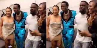 VIDEO: Moment ‘jealous’ Sarkodie warned and stopped Michael Blackson from posing with his wife while taking pictures Moment Sarkodie warned and stopped Michael Blackson from taking pictures with his wife