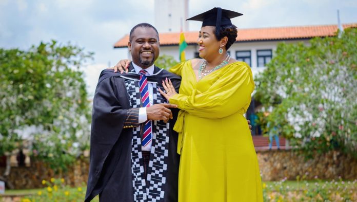 Abeiku Santana and wife