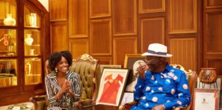 Victoria Michaels Visits His Excellency John Agyekum Kufuor (Photos)