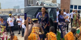 Watch how Nana Ama Mcbrown was given a royal welcome after joining ONUA TV