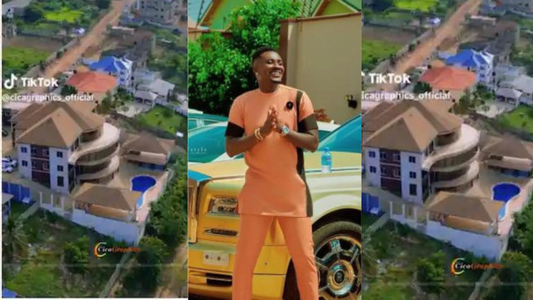 Drone view of Asamoah Gyan’s $3 million McCarthy Hills mansion surfaces online