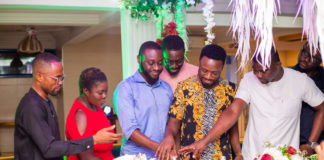 CEO Of Visual Display Network, Gorbachev Awuah Couldn’t Hide His Excitement As His Team Surprised Him With A Birthday Party