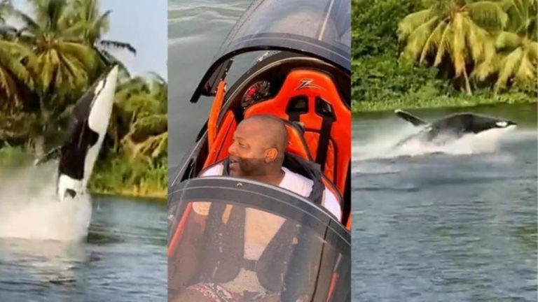 VIDEO: Ibrahim Mahama shows off his $80,000 sea breacher for the first time