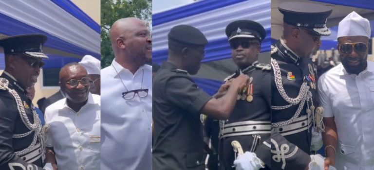 COP Nathan Kofi Boakye Hosts High-profile Party As He Retires From Ghana Police Service – Watch Videos