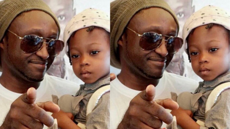 Reggie Rockstone shares a rare picture of himself and toddler Stonebwoy