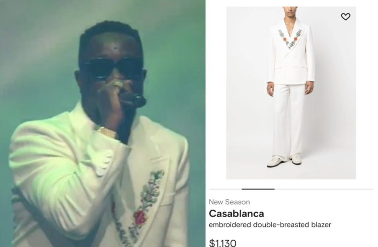 #VGMA24: Sarkodie Proves He Is Indeed The Drip Lord As He Rocks A $1,130 Casablanca Jacket To Perform