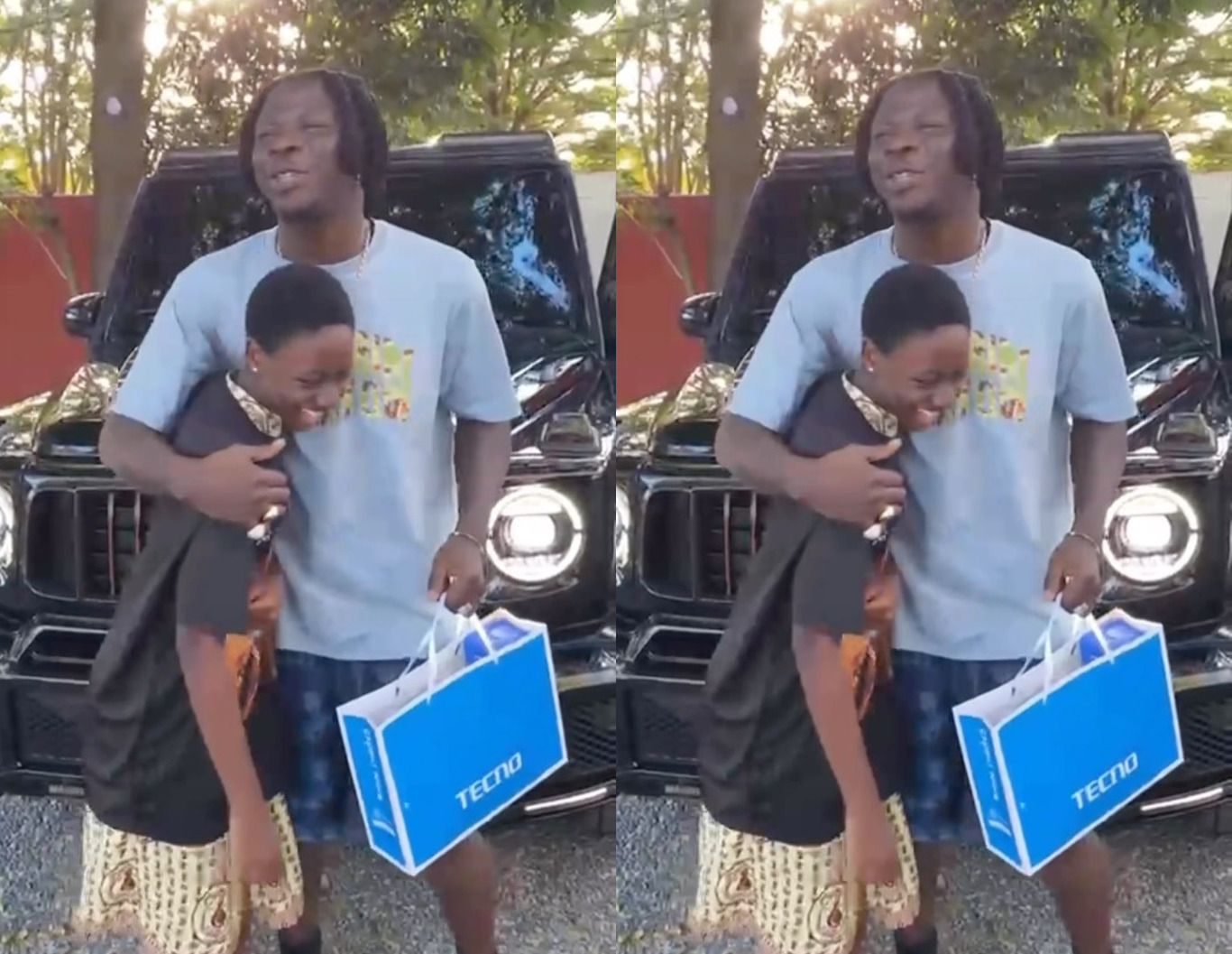 VIDEO Stonebwoy Finally Finds Young Girl Seen In A Viral Video Singing
