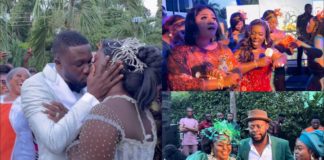 Video: Ghanaian Celebrities Show Love To Tima Kumkum And Her Husband At Their Wedding Reception