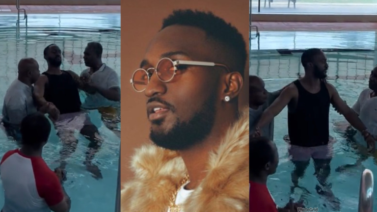 Singer Eugy gets  baptized as he fully gives his life to Christ