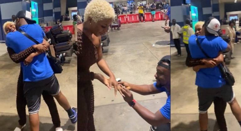 Archipalago Goes On His Knees As He Proposes To His Ghana-based Girlfriend – Watch Video