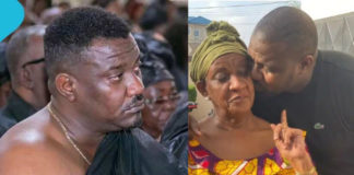 John Dumelo Breaks Hearts As Photos From His Late Mother’s One-week Observation Rite Surface Online