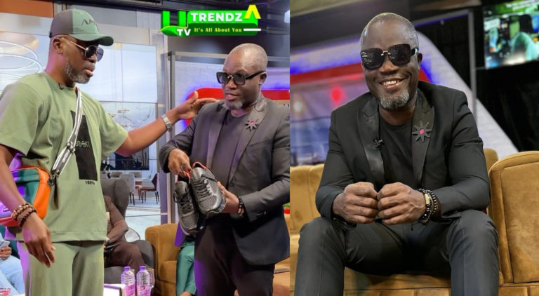A Plus Gifts Ola Michael A $3,000 Worth Sneaker After He Was Trolled For Wearing A ‘Kakuma’ Shoe On UTV – Watch Video