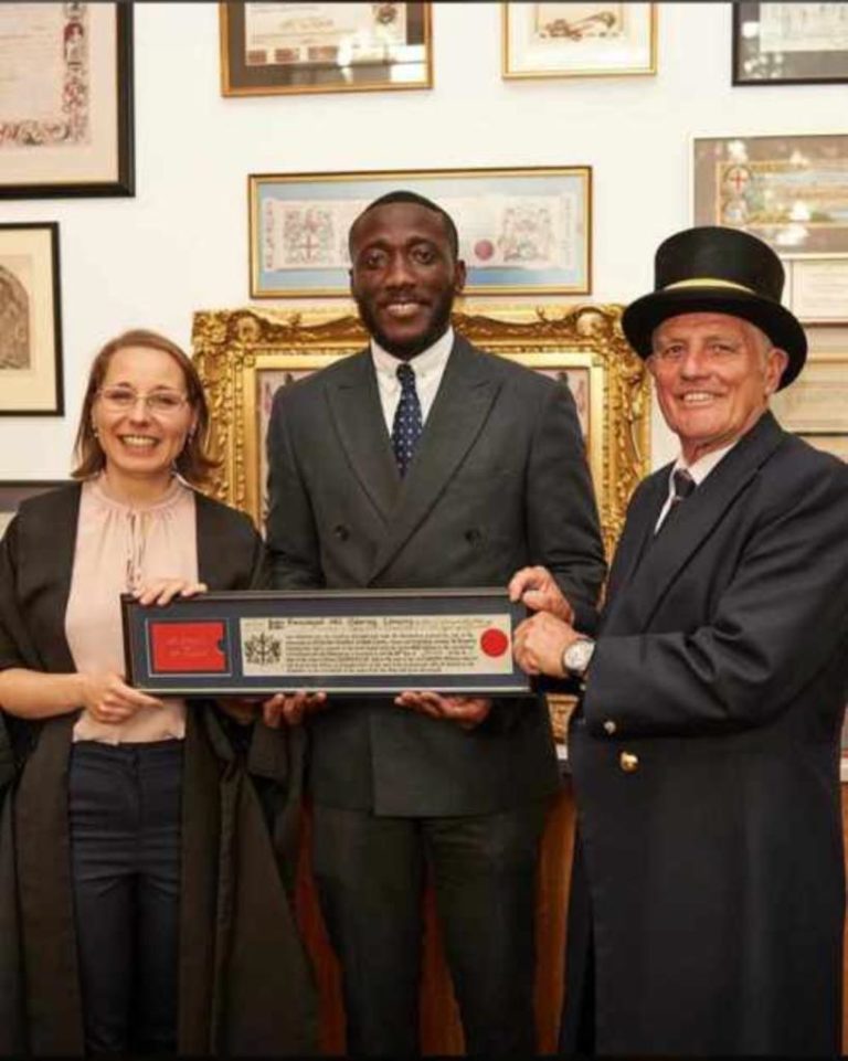 Ghanaian Youth Activist, Emmanuel Nii Odartey Lamptey Receives Freedom Of The City Of London Award
