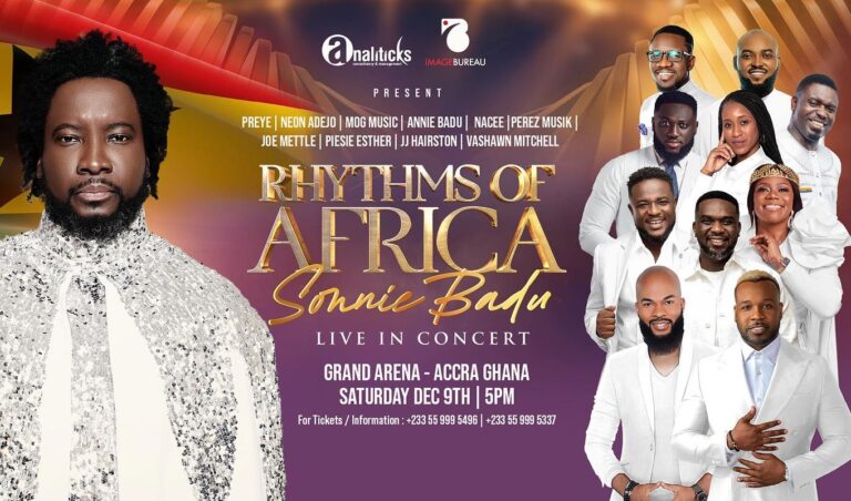 Sonnie Badu Set To Thrill Music Lovers With A Gospel Extravaganza, Rhythms Of Africa