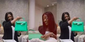 Actress, Jackie Appiah flaunts her GHC 300,000 green Hermes Kelly pre-birthday gift (Video)