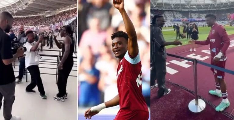 VIDEO: Stonebwoy Goes Haywire As Mohammed Kudus Scores His First EPL Goal For West Ham
