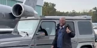 VIDEO: Millionaire Ibrahim Mahama Shows Off His 2023 G-Wagon As He Goes On Board His Private Jet