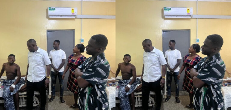 Family Dumbfounded As Ibrahim Mahama Pays Ghc80,000 Medical Surgery Bill For Their Relative’s Serious Waist and Eye Woes