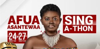 Video: Afua Asantewaa Aduonum Pleads With ECG Not To Take Away Power During Her Singathon