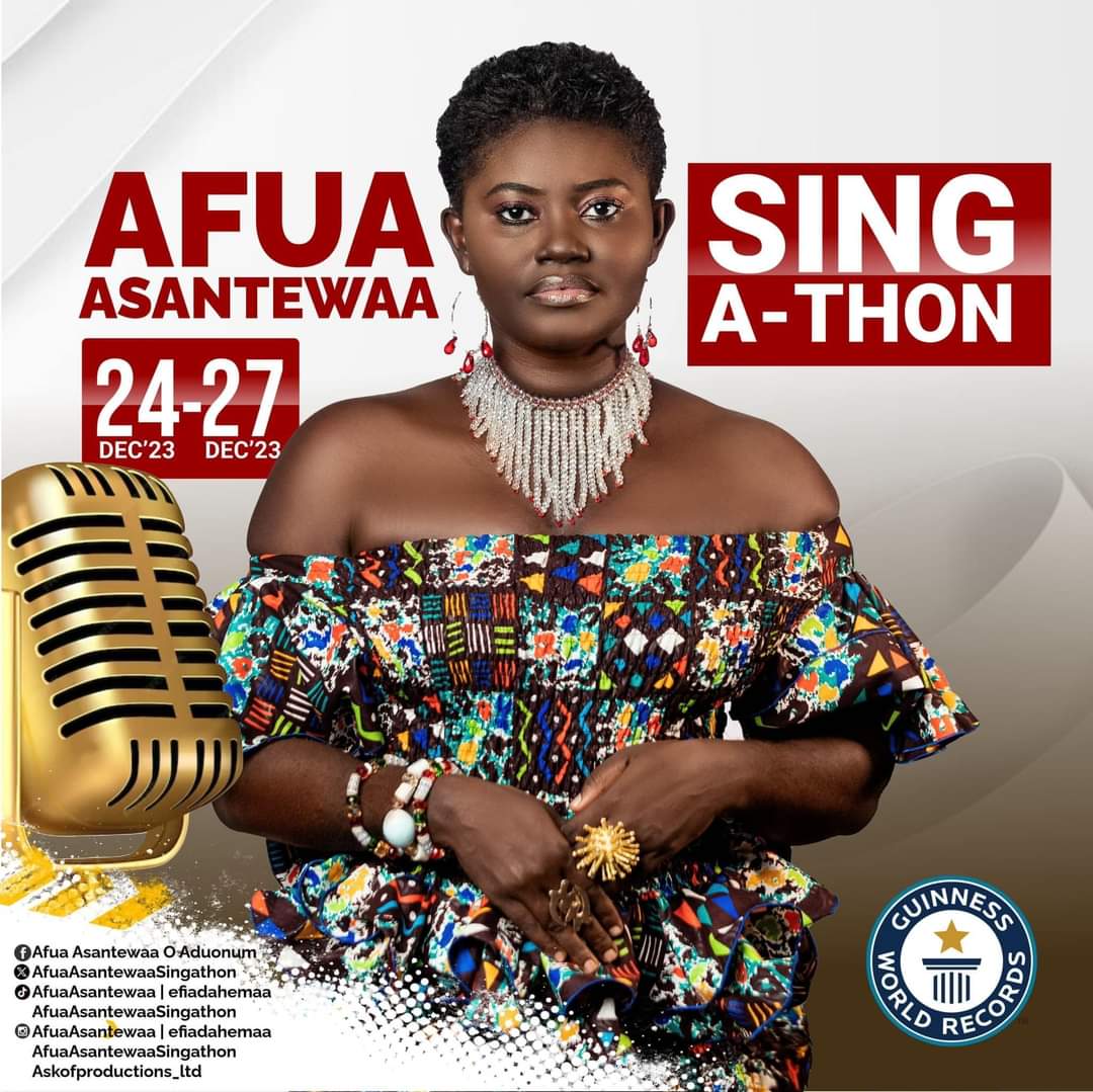 Video: Afua Asantewaa Aduonum Pleads With ECG Not To Take Away Power During Her Singathon