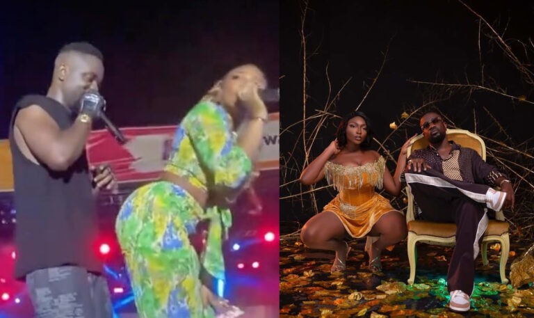 #ThisIsTema23: Watch Video Of The Moment S3fa Shocked Sarkodie During Their Performance As She Gave Him The Opportunity To Grind Her 