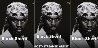 Black Sheriff makes Ghana proud as he becomes part of the top 10 most streamed African artists in 2023