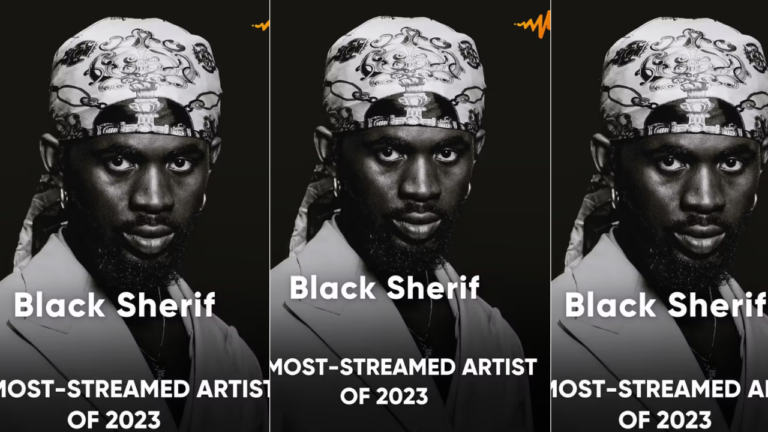 Black Sheriff makes Ghana proud as he becomes part of the top 10 most streamed African artists in 2023