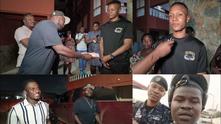 Musician NY Melody Dashes GHS 10, 000 To The Police Officer Who Found And Returned GHS 2, 100 To A Motor Rider In Trending Video