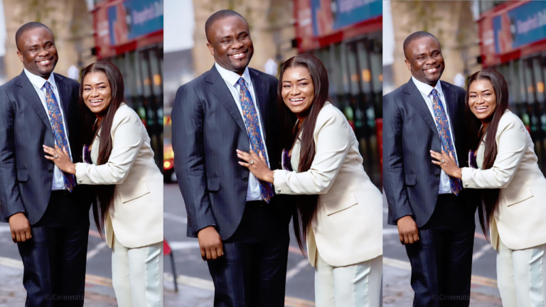 Asempa FM’s Ekosii Sen host OB flaunts his beautiful wife on their 8th wedding anniversary (Photo)