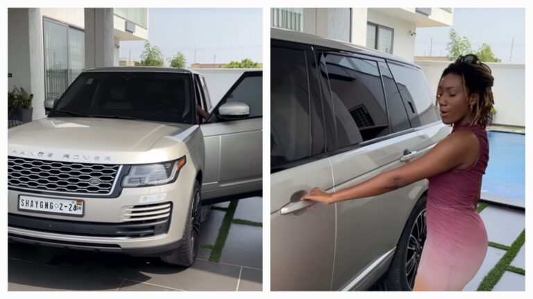Wendy Shay Flaunts Her 2024-Registered Range Rover, Customised ‘Shay GNG’