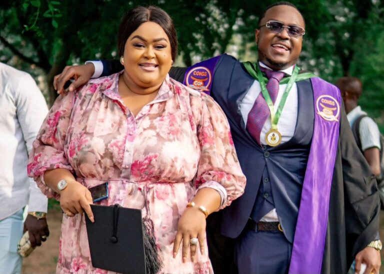 Vivian Jill Lawrence Celebrates Her First Son As He Bags A Degree From KNUST – See Photos